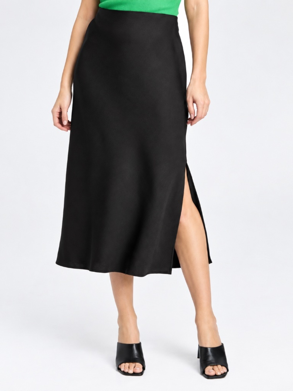 A New Day Women's Black Slip Skirt